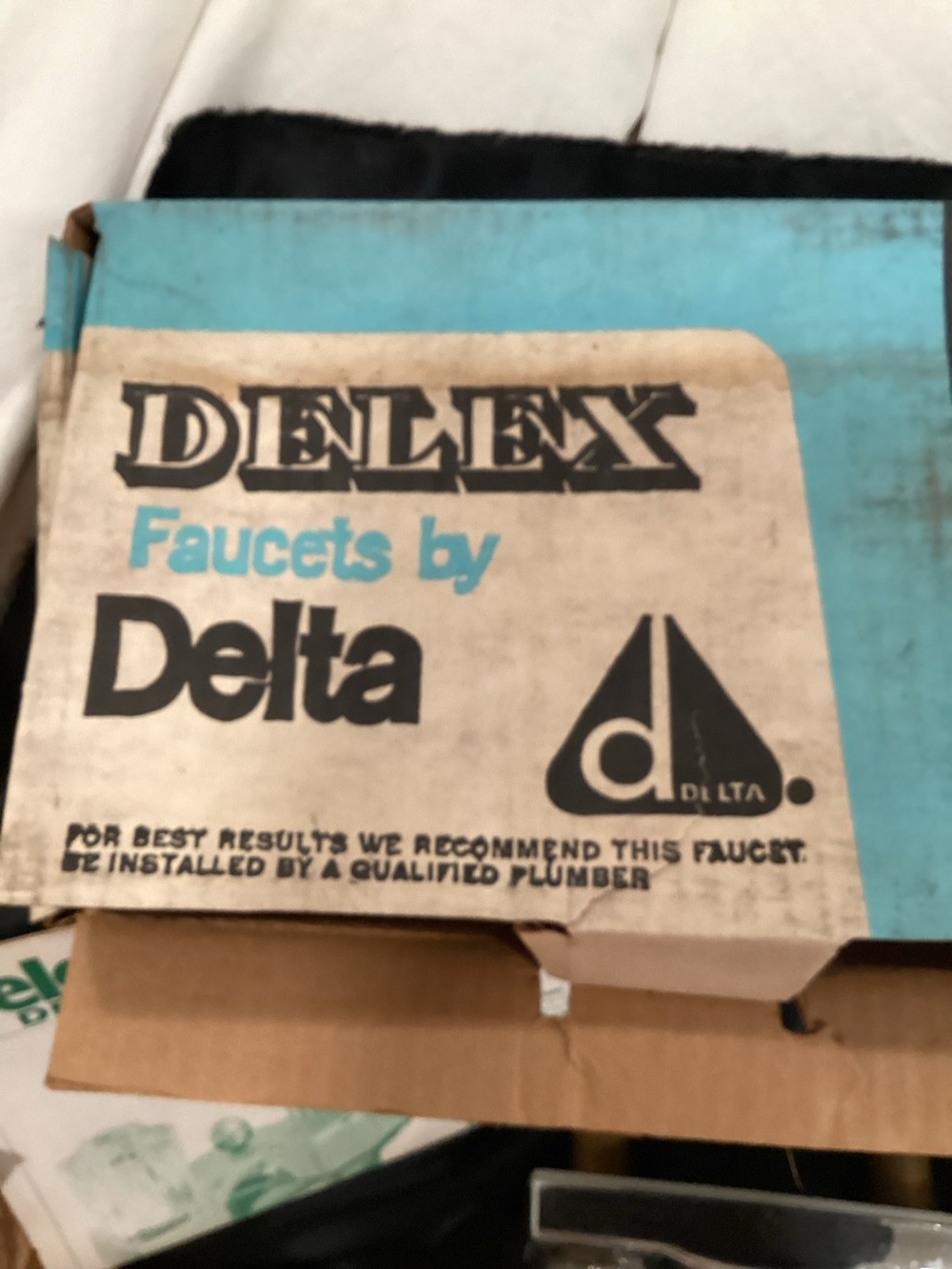 Delta Delex Faucet Box - Vtg new deadstock, complete